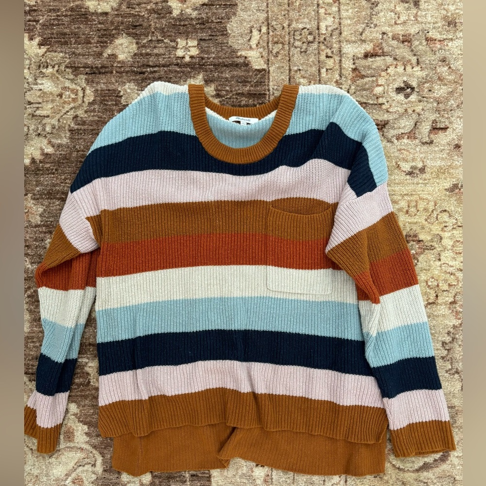 Madewell Stripped Sweater! Size XL
